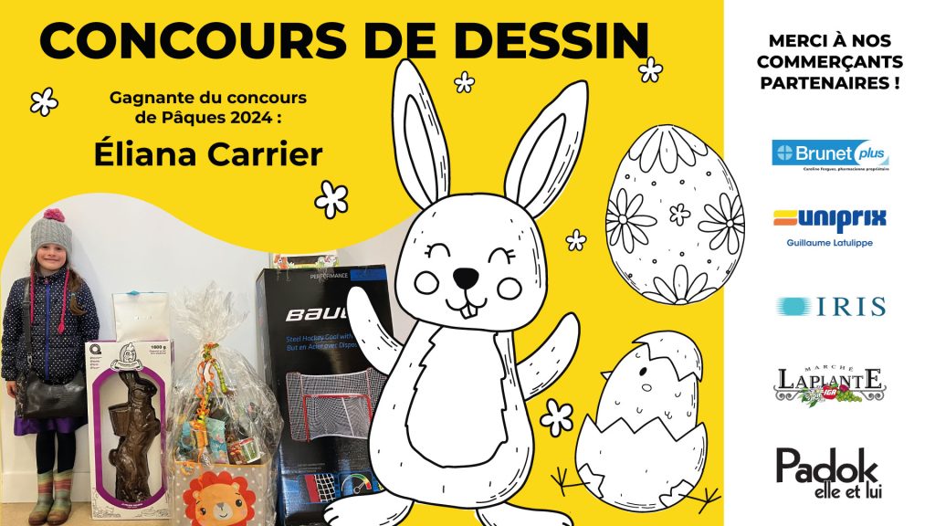 Gagnante du concours de dessin de Pâques 2024
